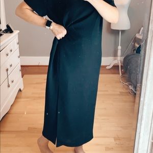 VINTAGE  ELISABETH SHORT SLEEVE FLOOR LENGTH DRESS